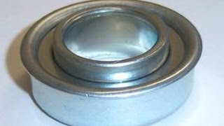 Stamped Steel Flanged Wheel Bearing 716quotx1 18quot inch [upl. by Nirrat270]