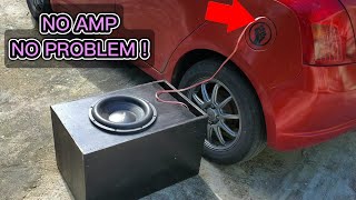 I Tried Installing a MASSIVE Subwoofer Without An Amplifier [upl. by Milore]