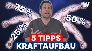 2575 mehr MUSKELAUFBAU Mehr Muskelmasse amp Muskelkraft Meine Top 5 Tipps für mehr Kraft amp Fitness [upl. by Kendell]