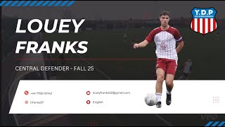 Louey Franks  Central Defender  Fall 25 [upl. by Byram]