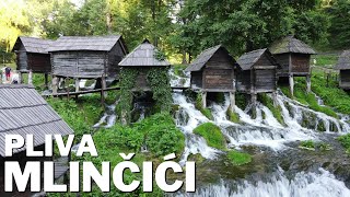 Mlinčići na Plivi Jajce  Bosna i Hercegovina  4K [upl. by Rabbaj]