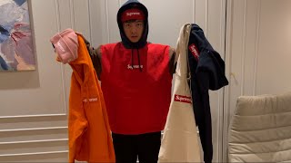 Supreme Box Logo Week 17 FW24 Hoodie amp Beanie  Multi Stone Navy Orange amp Pink 2024 Season [upl. by Hewett29]