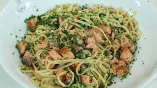 ROBINFOOD  Pasta con salmón receta exprés [upl. by Astrahan]