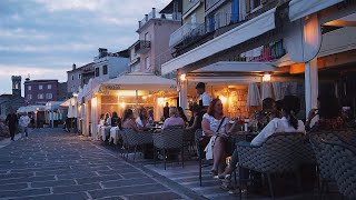 Piran Nightlife Slovenia  4K Virtual Walk [upl. by Adriane]