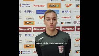 🗣 Andjela Janjusevic înainte de Dacia Mioveni vs Rapid [upl. by Akima357]