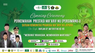 UPACARA PEMBUKAAN PERSIMANU 1 JEPARA [upl. by Ennazus29]