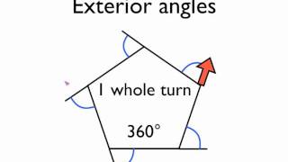 Angles in polygons exterior angles [upl. by Emmit515]