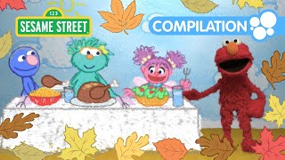 Happy Thanksgiving from Elmo and Friends  1 HOUR Sesame Street Compilation [upl. by Nodaj]