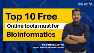 Top 10 FREE Bioinformatics Online Tools You Must Know [upl. by Adniralc]