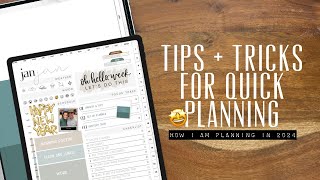 🤩My Digital Planner setup for 2024  How I am planning in 2024  🥳 TIPS FOR BEGINNERS 🤩 [upl. by Karita]