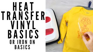 Heat Transfer Vinyl or Iron On Basics [upl. by Garnes805]