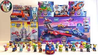 Paw Patrol Unboxing Collection Review  Aircraft carrier HQ  Jungle pups  Liberty  Marshall ASMR [upl. by Vidda]