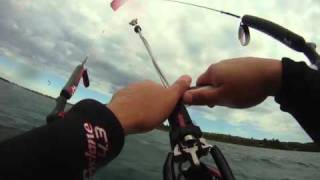 Kiteboarding on Keweenaw Bay  Upper Peninsula of Michigan [upl. by Emlyn]