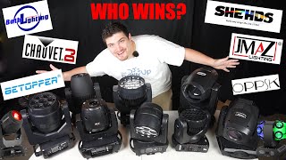 Battle of The Moving Head Lights  Comparing 12 Movers  DJ Gear Review [upl. by Marlo]