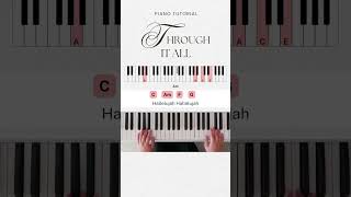 Through It All Part 6  Easy Piano Tutorial [upl. by Orel]