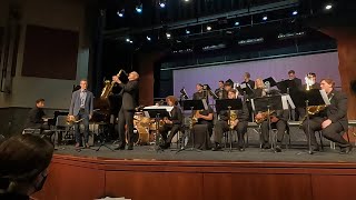 Bob Reynolds with Mountain View High School Jazz Band I and Sam Ormson  Bags Groove [upl. by Akehsal237]