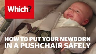 How to put your newborn baby in a pushchair safely  Which advice [upl. by Lyda]