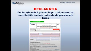 Declaratia unica 20232024  Venituri din activitati independente [upl. by Ball906]