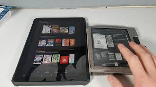 Reading on Amazon Kindle E reader vs Amazon Fire Tablet [upl. by Aidnyl263]