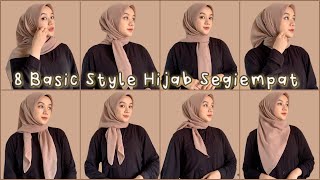 Tutorial Hijab Segiempat Simple untuk Seharihari Kondangan Wisuda Lamaran Kerja dan Kuliah [upl. by Reyna]