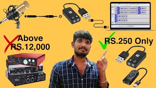 How To Connect Condenser Microphone To PC With Sound Card  Recording Audio Without Audio Interface [upl. by Akeyla]