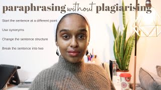 How to Paraphrase without Plagiarising  Essay Writing Made Easy [upl. by Enrol]