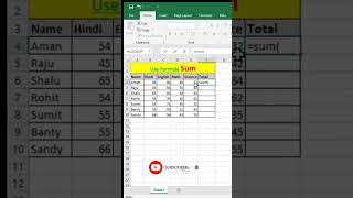 Use Sum Formula In Excel Excel Sum Formula excel sumformula [upl. by Alisa]