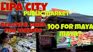 Lipa Batangas  Philippine local Market Adventure  100 pesos for maya maya [upl. by Luby424]