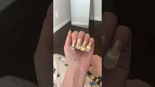 Fall gel nail inspo ideas 💅 diygelnails gelnailsticker gelnailwraps nailinspo shortnails [upl. by Ynaittirb]