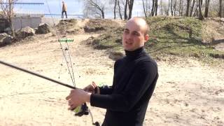 Тест удилища daiwa black widow 13 f 375lb [upl. by Wickham]