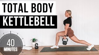 40 Minute Total Body Kettlebell STRENGTH X HIIT Workout  NO REPEAT [upl. by Asp944]