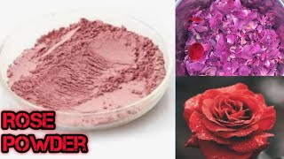 Homemade Rose Powder  How to Make Rose Powder at Home  DIYHomemade Rose Powder  shorts [upl. by Ardnazxela838]