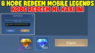 BURUAN 8 KODE REDEEM DIAMOND MOBILE LEGENDS GRATIS  KODE REDEEM ML TERBARU HARI INI NOVEMBER 2024 [upl. by Truscott]