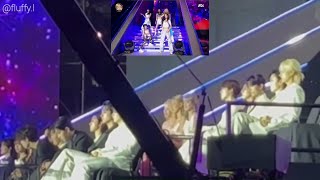 Fancam 230107 IVE GIDLE SEVENTEEN Reaction to LE SSERAFIM Full Performance  GDA 2023 [upl. by Ahsatsan113]