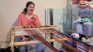 Winding On the Warp for my Kromski Harp Rigid Heddle Loom [upl. by Nnaillek]