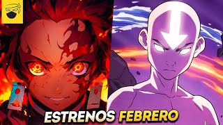 🔥ESTRENOS ANIME IMPERDIBLES FEBRERO 2024 NETFLIX Crunchyroll Disney Animeflv xd y más [upl. by Rez]