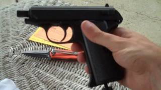 Shooting the Walther PPK CO2 Pistol MicroReview [upl. by Basilio]