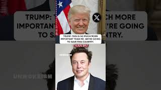 Trump Its bigger than me were going to save this country Trump x Elon Musk [upl. by Ahcsatan]