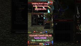 creating level 1 wings in Mu Online 2024  muonline mmorpg webzen muonlinebrasil gameplay [upl. by Alaehcim]