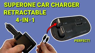 SuperOne Car Charger Review The Ultimate Car Charger  4 Devices at Once [upl. by Cohby]