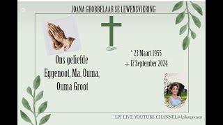 JOANA GROBBELAAR SE LEWENSVIERING [upl. by Silrak]