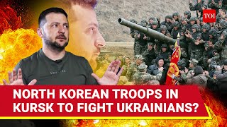 First Fight North Korean Troops Vs Ukrainian Soldiers In Russias Kursk Battlefield US Says [upl. by Raddi]