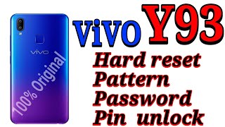 Vivo y93model1814 hard reset and pattern unlock [upl. by Nirak]