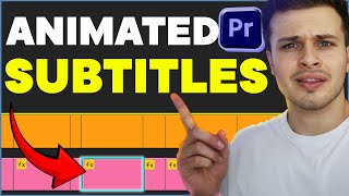 How to AUTOMATICALLY Create ANIMATED SUBTITLES in Premiere Pro 2024 [upl. by Bria942]