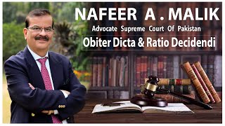 Obiter Dicta and Ratio Decidendi by NAFEER A MALIK [upl. by Wolf]