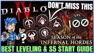 Diablo 4  Best Season 5 FAST Leveling amp Start Guide  1 Hour Level 1 to Torment  All Class Guide [upl. by Ma]