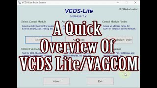 A Quick Overview of VCDS LiteVAGCOM [upl. by Yeclek215]