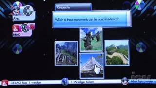 Trivial Pursuit Nintendo Wii Gameplay  CES 2009 [upl. by Bekelja]