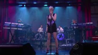 robyn dancing on my own live late night david letterman [upl. by Zsa]