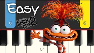 INSIDE OUT 2  Bundle of Joy  EASY PIANO TUTORIAL [upl. by Narag]